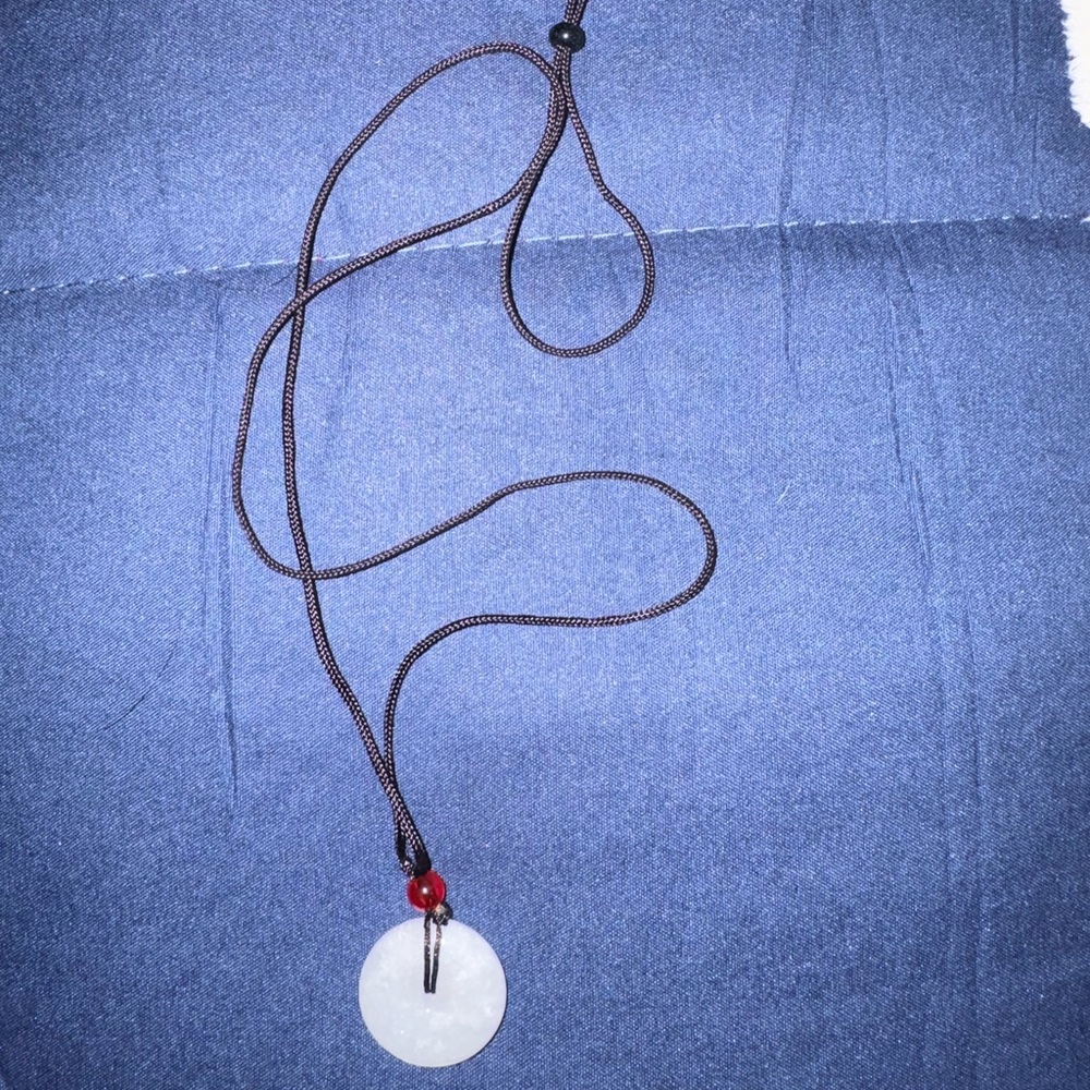 Genuine Burmese A type Jade pendant with adjustable rope